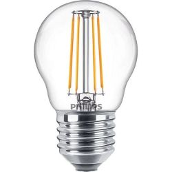 LED spuldze PHILIPS. P45. E27. 4.3 W. 470 lm. 2700 K