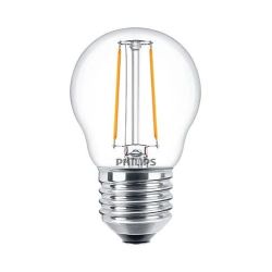 LED spuldze PHILIPS. P45. E27. 2 W. 250 lm. 2700 K