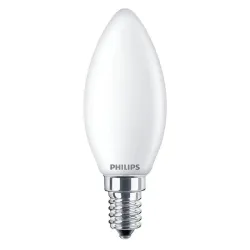 LED spuldze Philips B35, 4.3W, E14, 2700K, 470lm, matēta