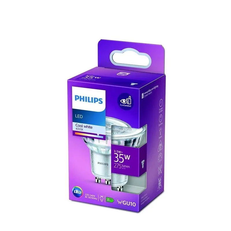 Spuldze Philips LED, PAR16, 4000 °K, GU10, 3.5 W, 275 lm