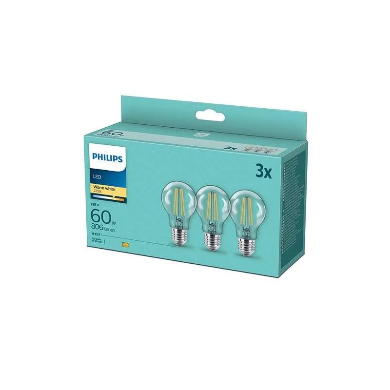 Spuldze Philips. silti balta. E27. 7 W. 806 lm