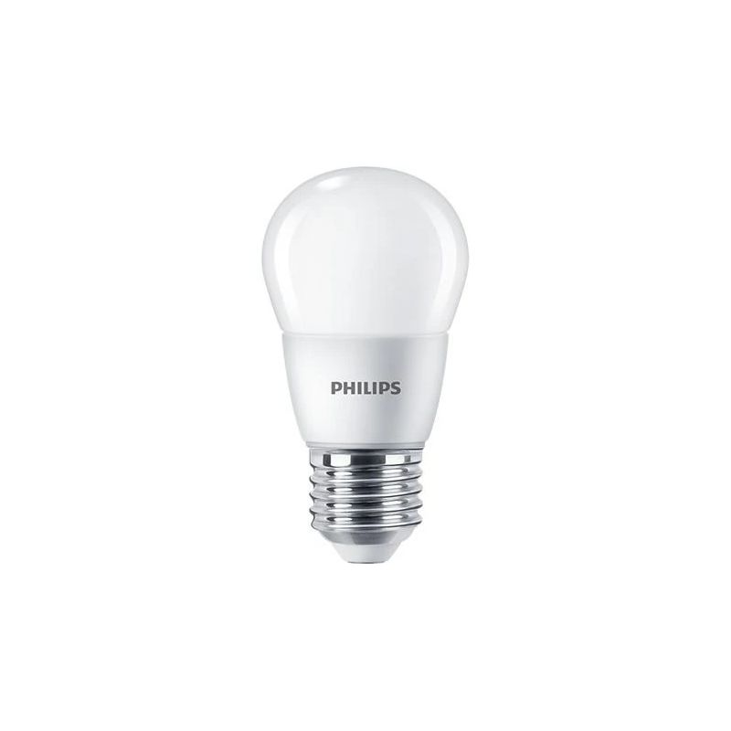 LED spuldze PHILIPS. P48. E27. 7 W. 806 lm. 4000 K