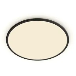 Šviestuvas lubų Philips SuperSlim, 2700°K, LED, juodas