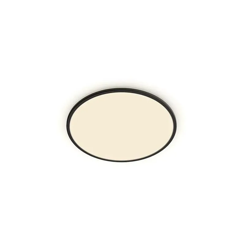 Lampa griesti Philips SuperSlim, 2700°K, LED, melna