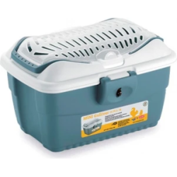 Stefanplast Transp.bokss MINI GULLIVER ,tērauda zils-balts,