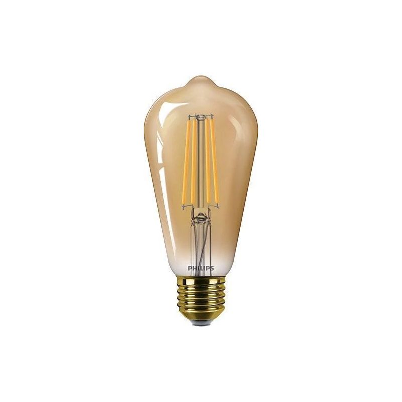 LED spuldze PHILIPS. ST64. E27. 5.8 W. 650 lm. 2200 K