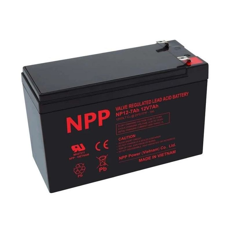 Akumulators NPP. 12V 7Ah. NP12-7Ah