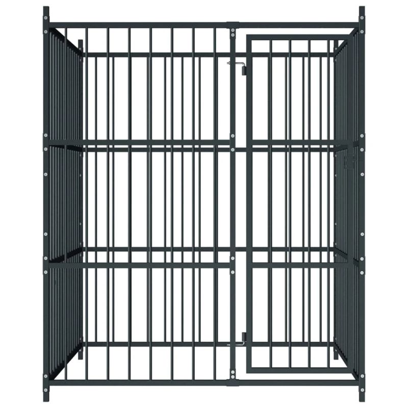 vidaXL suņu voljērs, 150x150x185 cm