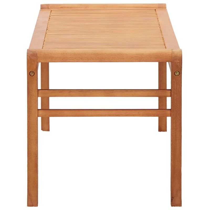 vidaXL divvietīgs dārza sols, 120 cm, eikalipta masīvkoks