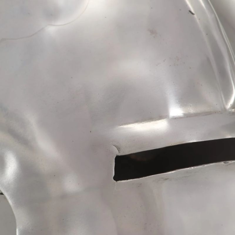 vidaXL viduslaiku bruņinieku ķivere, replika, sudraba krāsas tērauds