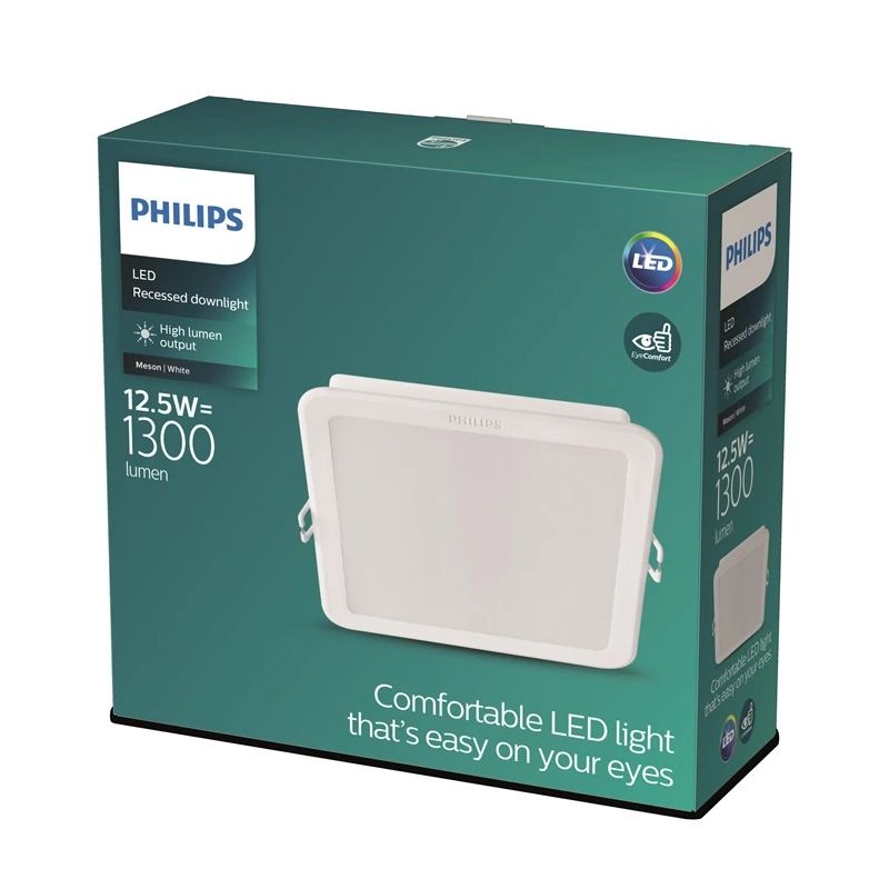 Iebūvēta lampa Philips MESON. 12.5W. 4000°K. LED. balta