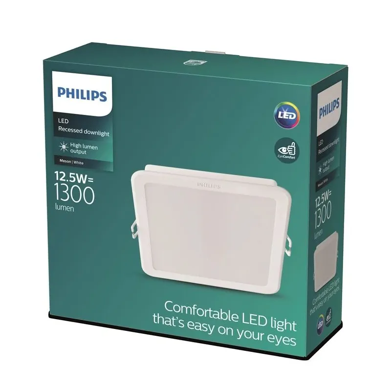Lampa padziļinājums Philips Meson, 4000°K, LED, balta krās.