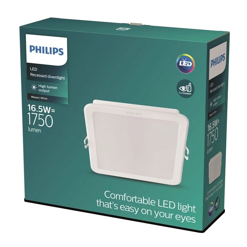 Iebūvēta lampa Philips MESON. 16.5W. 4000°K. LED. balta