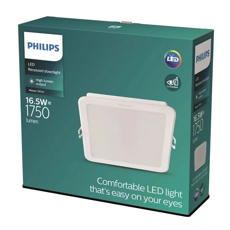 Lampa padziļinājums Philips Meson, 4000°K, LED, balta krās.