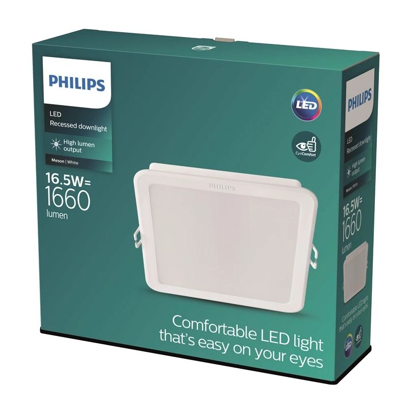 Iebūvēta lampa Philips MESON. 16.5W. 3000°K. LED