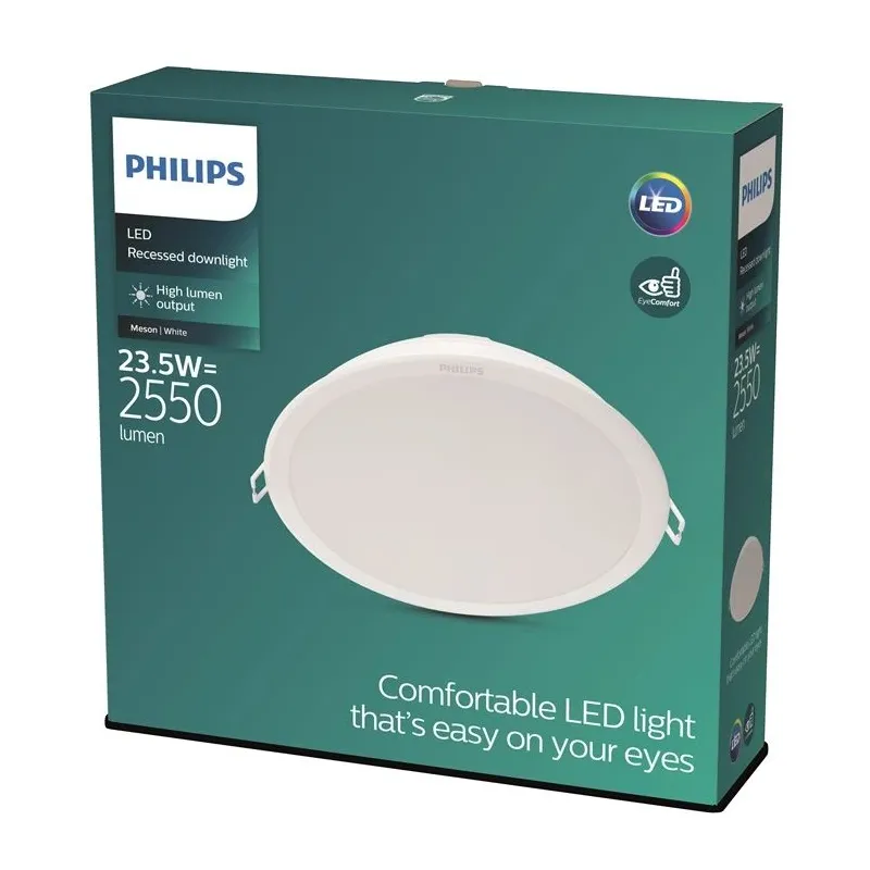 Lampa padziļinājums Philips Meson, 4000°K, LED, balta krās.