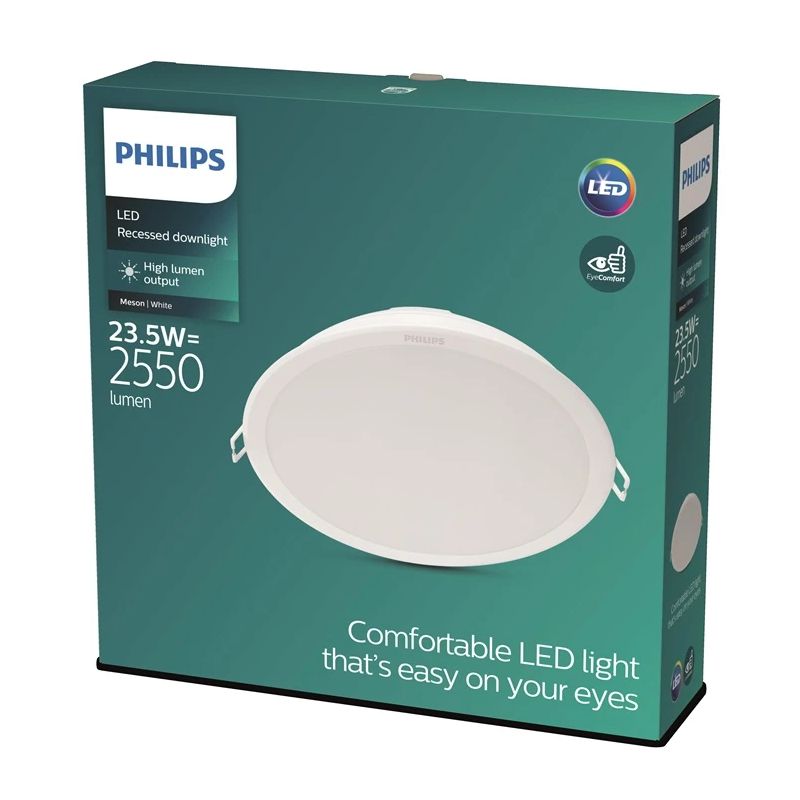 Iebūvēta lampa Philips MESON. 23.5W. 4000°K. LED. balta