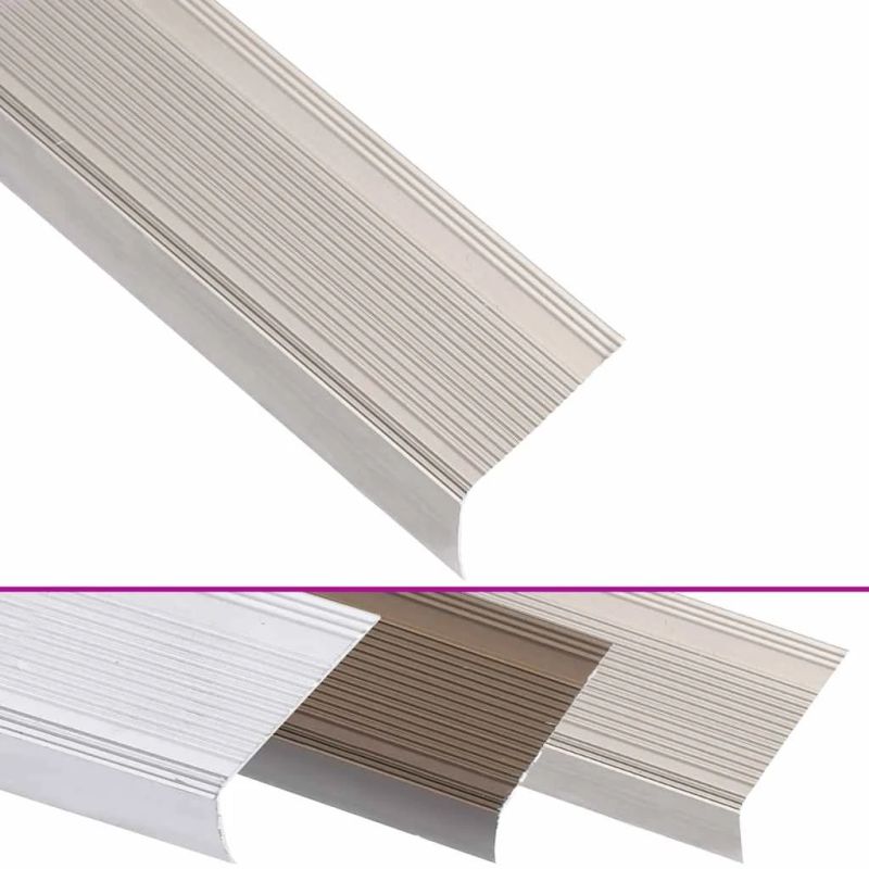 vidaXL kāpņu profili, 5 gab., L forma, 100 cm, alumīnijs