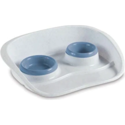 Stefanplast SET DINNER neslīdoša paplāte ar bļodām ,nordik.zils-balts,