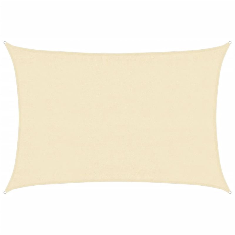 vidaXL saulessargs, 160 g-m², krēmkrāsas, 3,5x5 m, HDPE