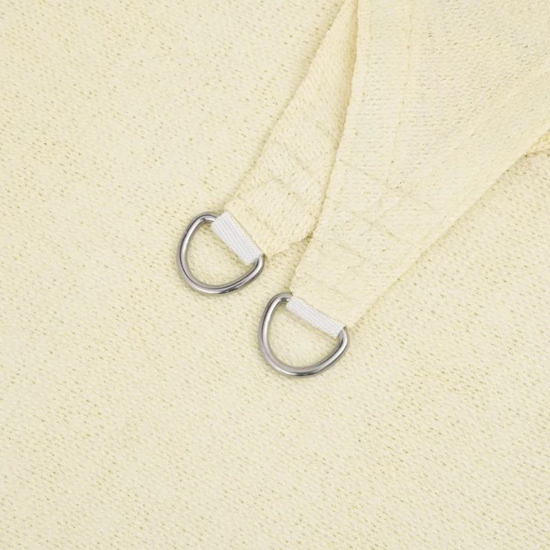 vidaXL saulessargs, 160 g-m², krēmkrāsas, 6x6x6 m, HDPE