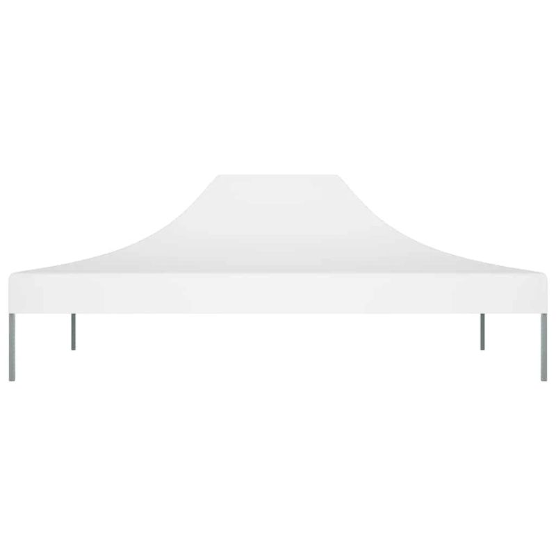 vidaXL dārza nojumes jumts, 4x3 m, balts, 270 g-m²
