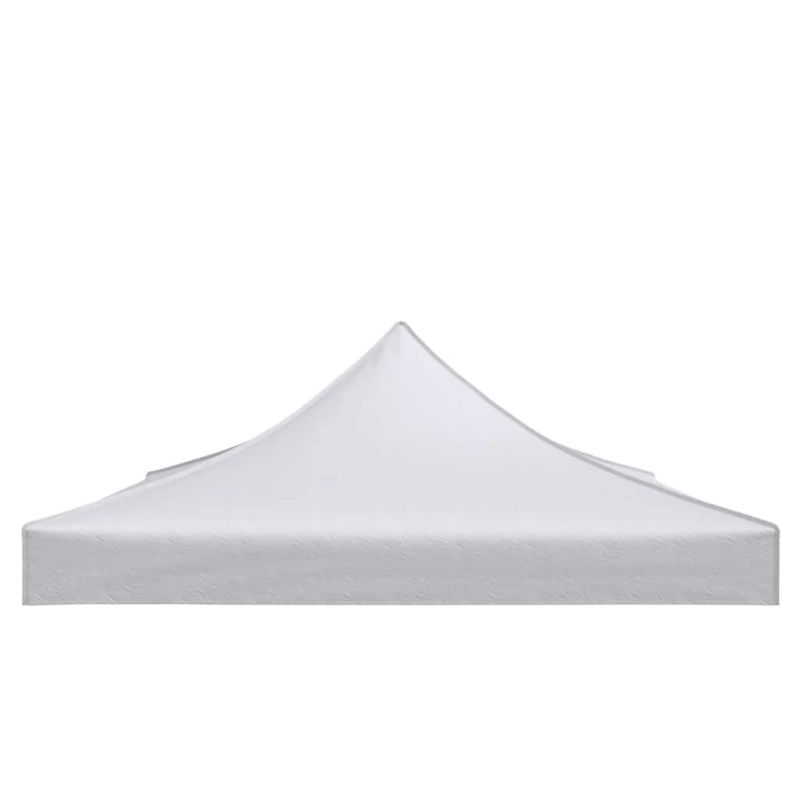 vidaXL dārza nojumes jumts, 4x3 m, balts, 270 g-m²