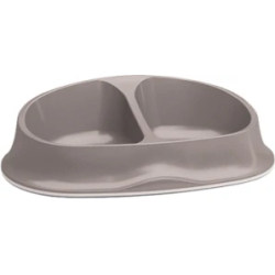Bļoda Ciotole chic dubultā 0.25l+0.25l ,gaiši pelēkbrūns,