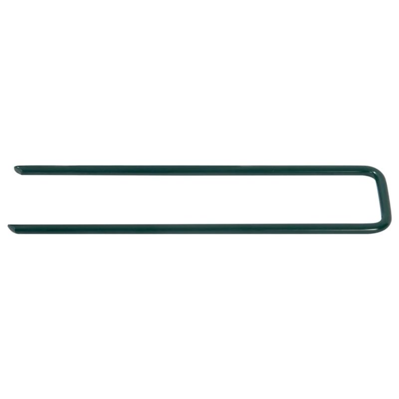 vidaXL mākslīgā zālāja stiprinājumi, 20 gab., U-forma, dzelzs