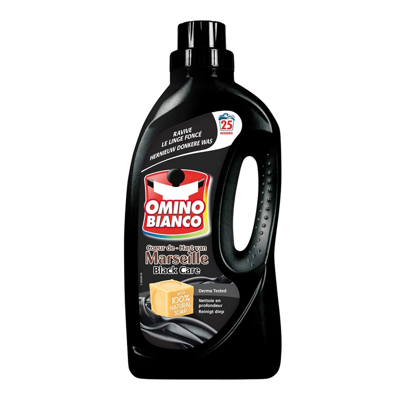 OMINO BIANCO Black Care mazgāšanas želeja melnai veļai ,25x, 1.5L