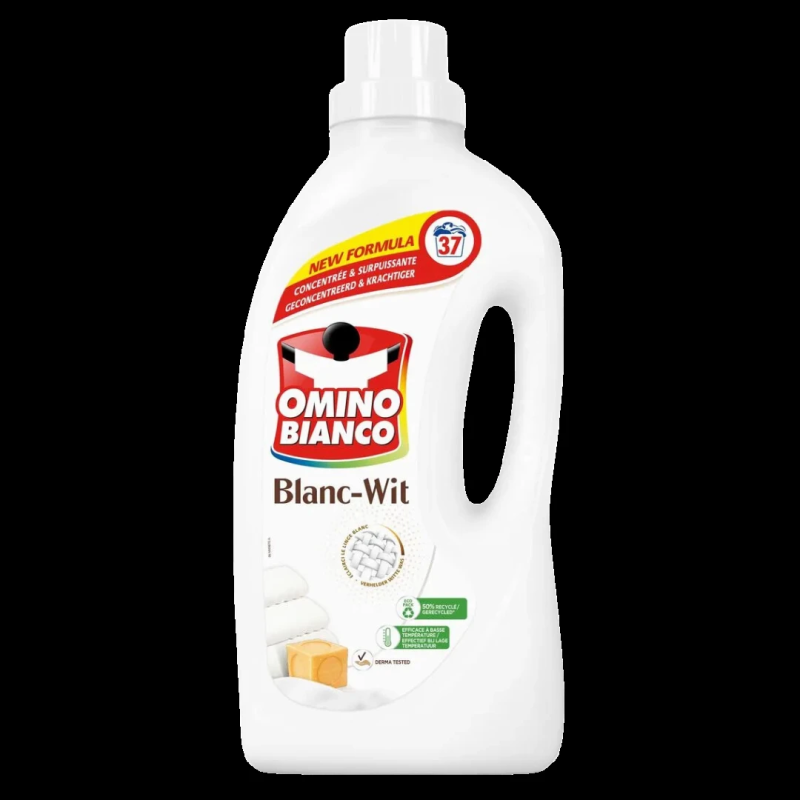 OMINO BIANCO Blanc-Wit veļas mazgāšanas želeja baltai veļai ,37x, 1.48L