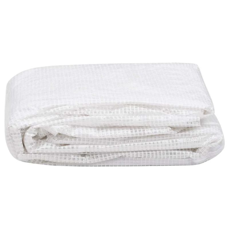 vidaXL siltumnīcas rezerves pārsegs, 18 m², 3x6x2 m, caurspīdīgs