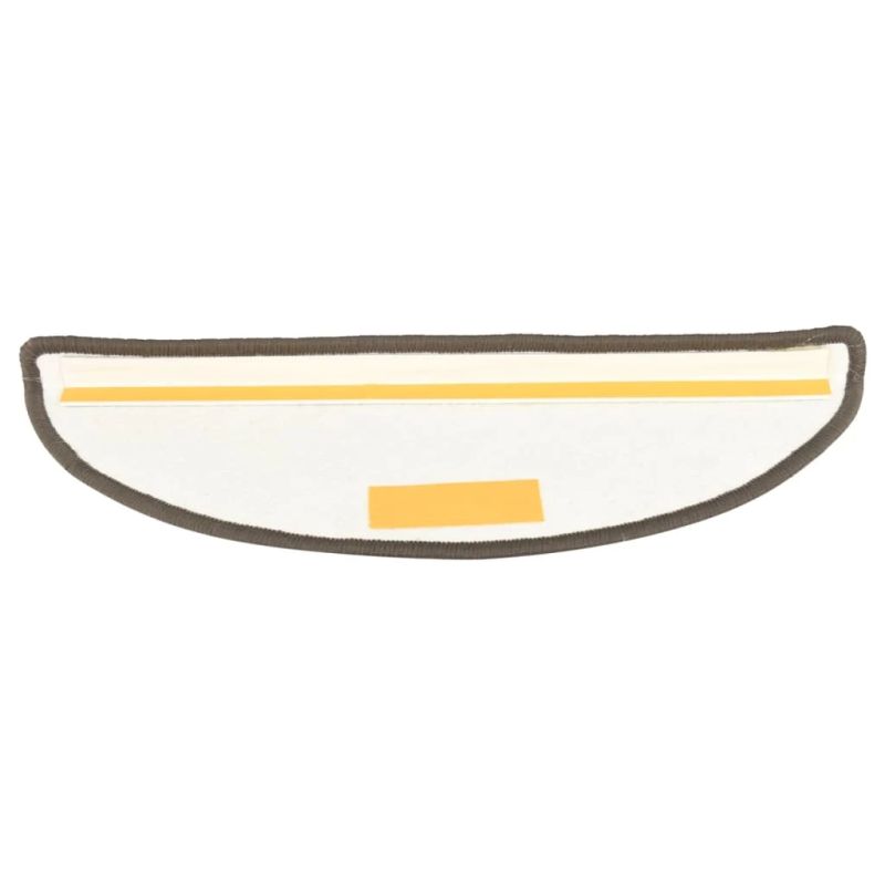 vidaXL kāpņu paklāji, 15 gab., antracītpelēki, 65x21x4 cm