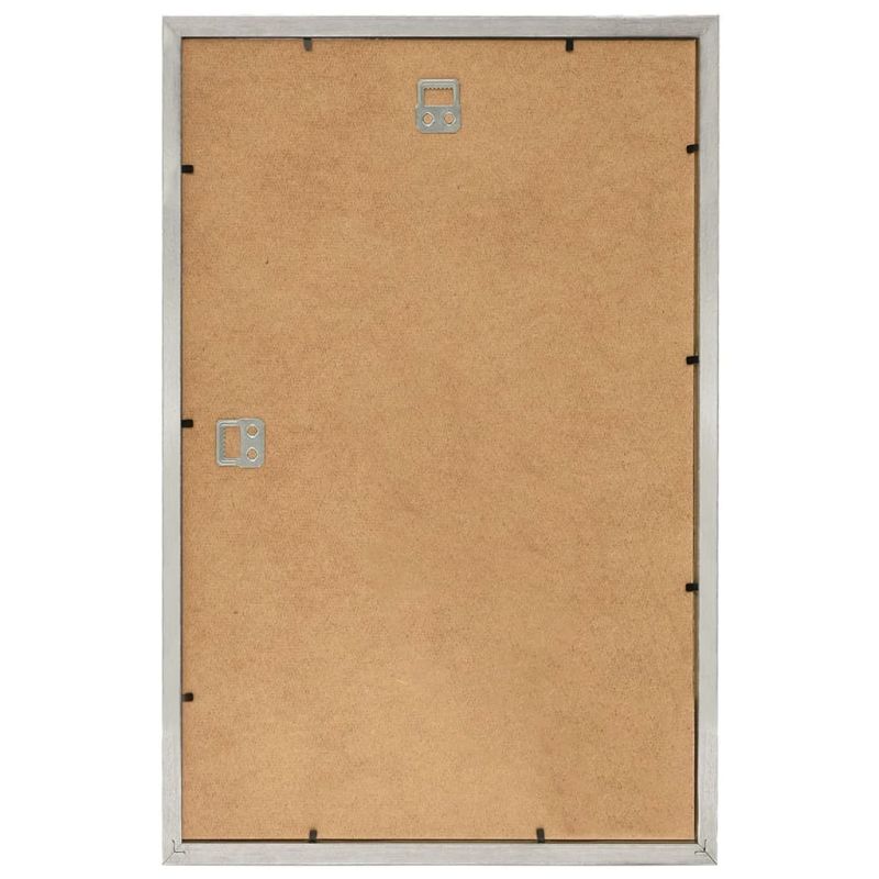 vidaXL foto rāmji, 5 gab., sienai, sudrabaini, 70x90 cm, MDF