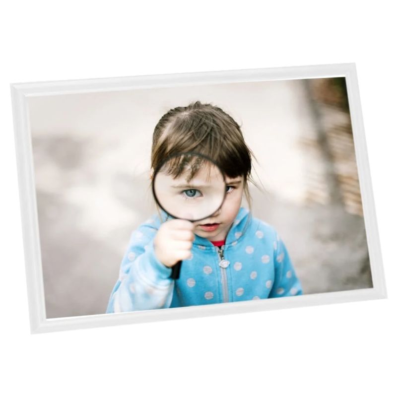 vidaXL foto rāmji, 3 gab., galdam, balti, 13x18 cm, MDF