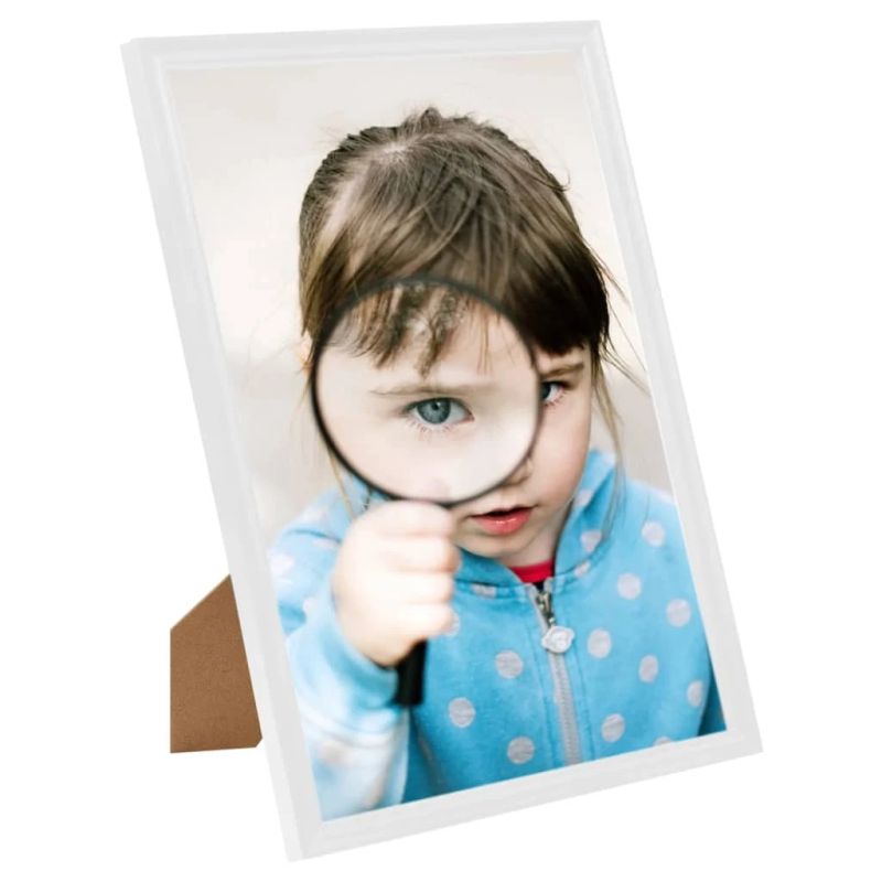 vidaXL foto rāmji, 3 gab., galdam, 15x21 cm, MDF, balti