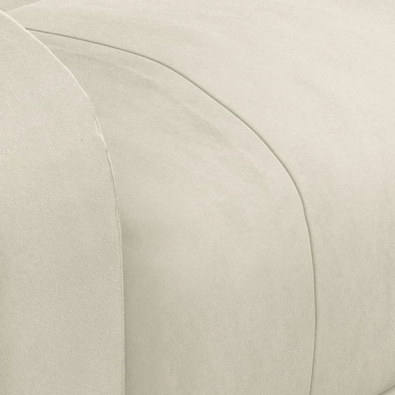 vidaXL elektrisks atpūtas krēsls, atgāžams, krēmkrāsas samts