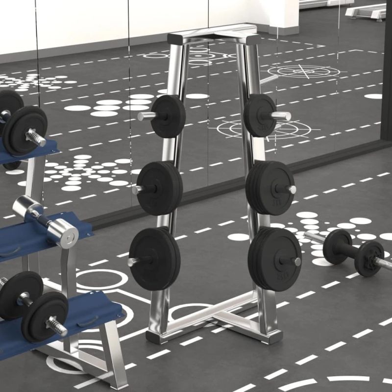 vidaXL svaru diski, 6 gab., čuguns