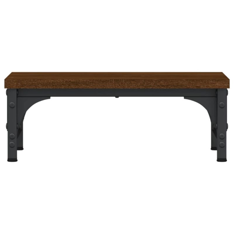 vidaXL monitora paliktnis, brūns, 37x23x14 cm, inženierijas koks