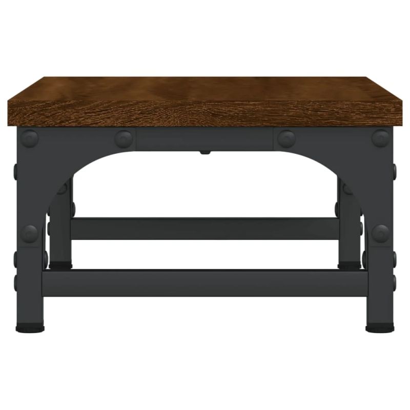 vidaXL monitora paliktnis, brūns, 37x23x14 cm, inženierijas koks