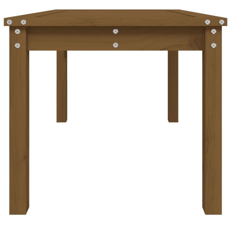 vidaXL dārza galds, 82,5x50,5x45 cm, priedes masīvkoks, medus brūns