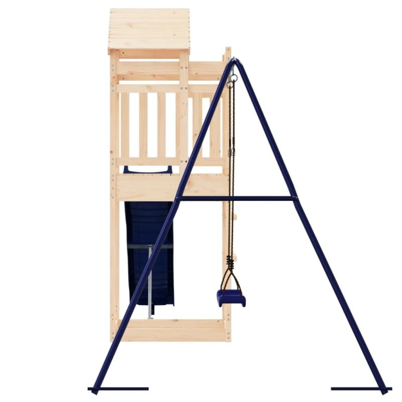 vidaXL āra rotaļu laukums, priedes masīvkoks