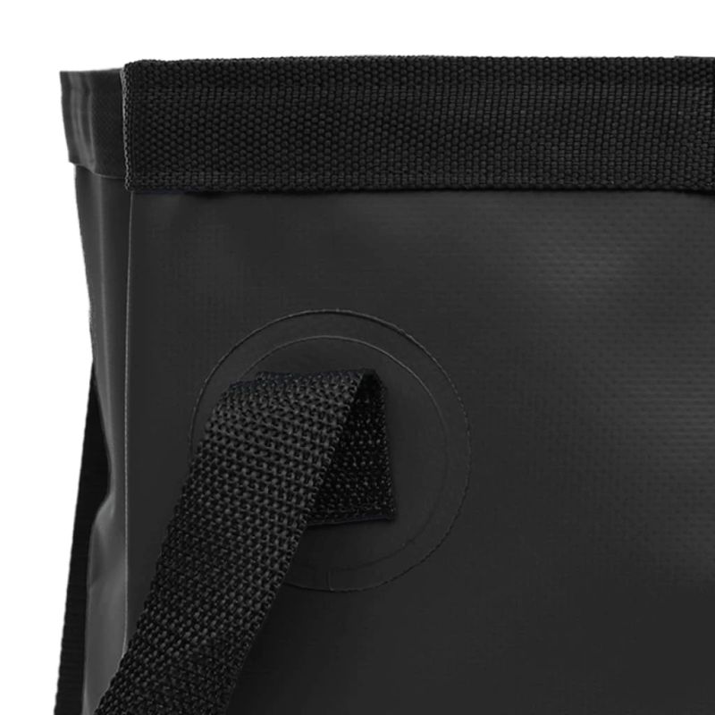 vidaXL saliekami spaiņi, 2 gab., melni, 20 L, PVC