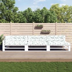 vidaXL palešu matrači, 7 gab., audums ar lapu apdruku