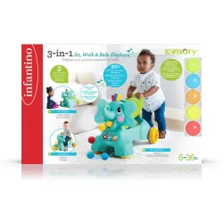 INFANTINO 3-in-1 Sit, Walk & Ride Elephant