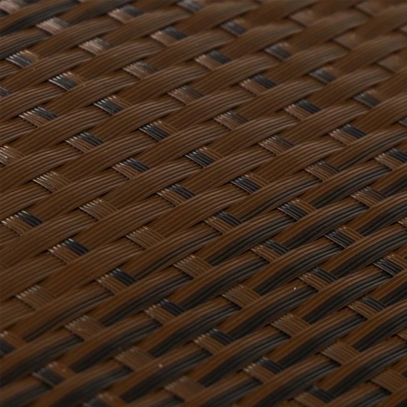 vidaXL balkona aizsegs, brūns un melns, 300x100 cm, PE rotangpalma