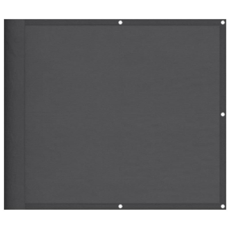 vidaXL balkona aizslietnis, antracītpelēks, 90x800 cm, 100% poliestera