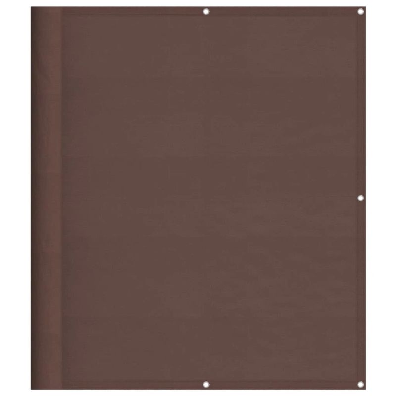 vidaXL balkona aizslietnis, brūns, 120x800cm, 100% poliestera oksforda