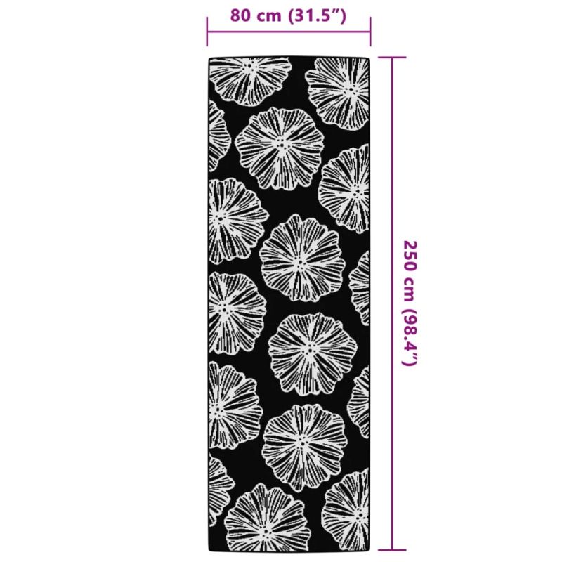 vidaXL āra paklājs, 80x250 cm, ARAKIL zaļš, PP