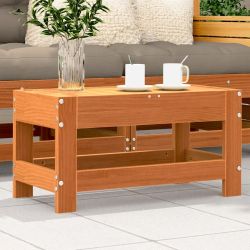 vidaXL dārza kājsoliņš, vaska brūnas, 62x30x32 cm, priedes koks